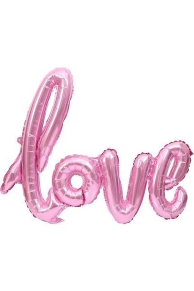 Pazariz Fırsat Ayı Love Pembe Folyo Balon ürün görseli 1
