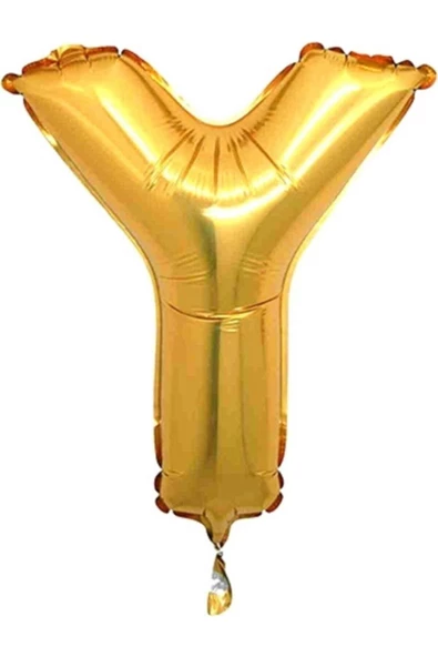 Pazariz Fırsat Ayı Balon Parti Y Harf Gold Folyo Balon 102 Cm ürün görseli 1