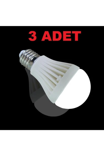 Pazariz 7w Enerji Tasarruflu Led Ampul ( 3 Adet ) ürün görseli 1