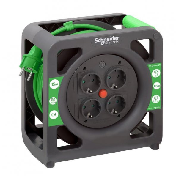 schneider ımt33135 3x1 15m kablolu makara ürün görseli 1