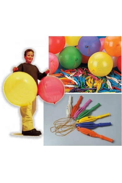 Pazariz Lastikli Punc Balon - 50 Adet ürün görseli 1