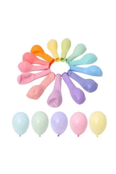 Pazariz Fırsat Ayı Karışık Makaron Balon 100'lü ürün görseli 1