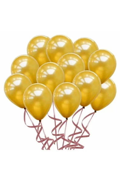 Pazariz Rose Gold Renk Metalik Balon Sedefli Balon 100 Adet ürün görseli 1