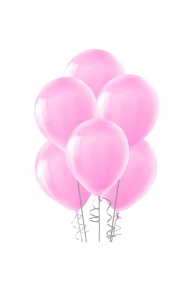 Pazariz Şeker Pembesi Metalik Balon Sedefli Balon 100 Adet ürün görseli 1