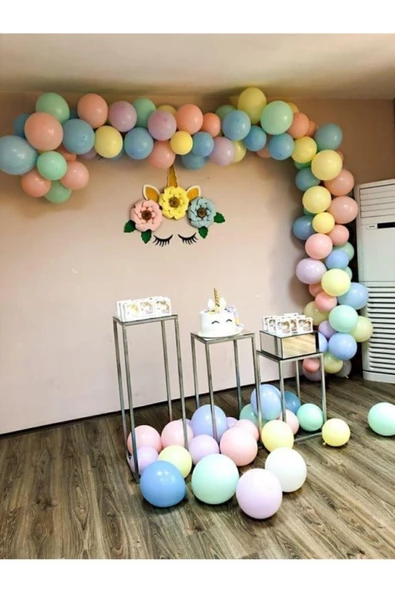 Pazariz Unicorn Konsept Makaron Balon Ve Zincir Balon Aparatı 100 Adet ürün görseli 1