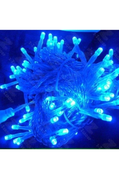 Pazariz 100 Led 10 Mt Yılbaşı Kamp Parti,ağaç,parti Led Mavi Işık ürün görseli 1