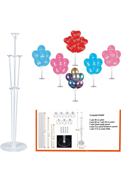 Pazariz Balon Standı 75 Cm ürün görseli 1