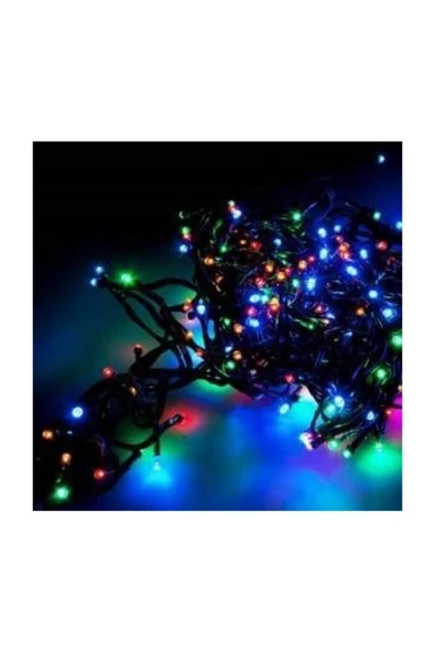 Pazariz 10 m Rgb 100 Led Fişli Noel Parti Yılbaşı Ağaç Dekoratif Aydınlatma Lambası Animasyonlu Süsleme ürün görseli 1