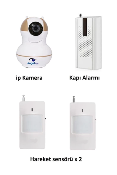 Pazariz Ks-512 Full Hd Wifi Ev Ve Bebek Ip Kamera 4in1 Full Set ürün görseli 1