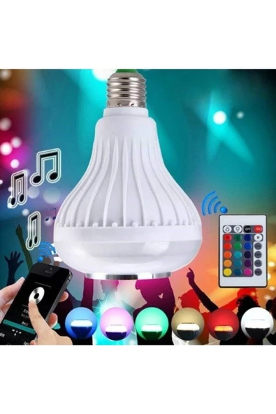 Pazariz Fırsat Ayı Bluetooth Hoparlör Ve Led Lamba Uzaktan Kumandalı Ampül ürün görseli 1