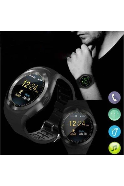 Pazariz Y1 Smart Watch Akıllı Saat (android - Ios Uyumlu) ürün görseli 1