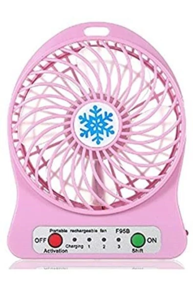 Pazariz Portable Şarjlı Masaüstü Fan - Masaüstü Fan ürün görseli 1