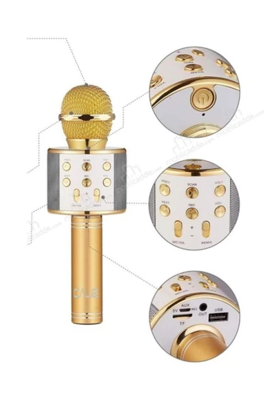 Pazariz Şarj Edilebilir Telefon Ve Usb Bağlantılı Şarkı Karaoke Mikrofon ürün görseli 1