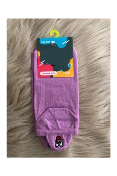 Pazariz Emojili Çorap 6 Lı Lila ürün görseli 1