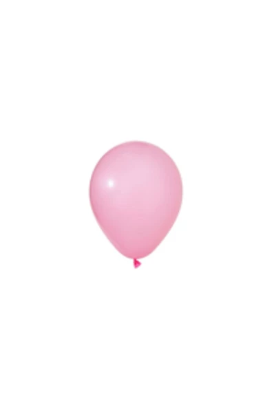 Pazariz 12 Inç Standart Boy Pastel Balon Pembe 100 Adet ürün görseli 1