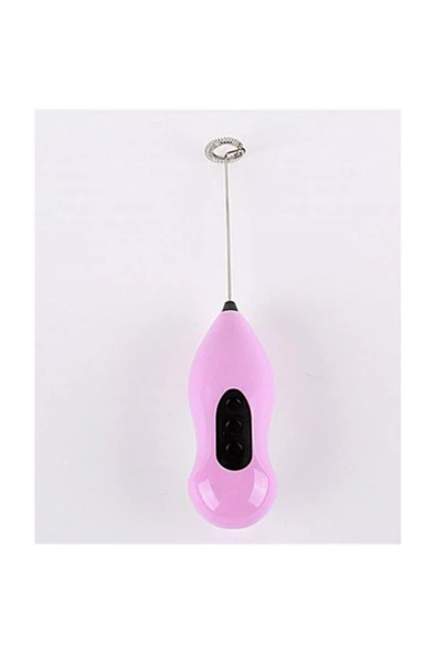 Pazariz Pilli Mini Mixer Kahve Süt Köpürtücü Karıştırıcı Cappucino Mixer Pembe ürün görseli 1