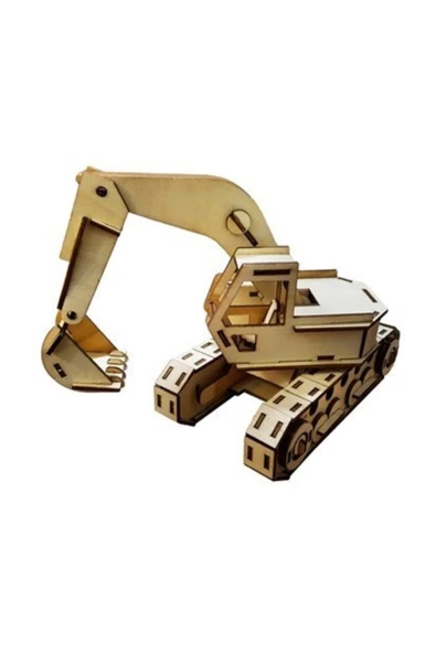 Pazariz 3d Puzzle Üç Boyutlu Puzzle Eskavatör 134 Parça ürün görseli 1