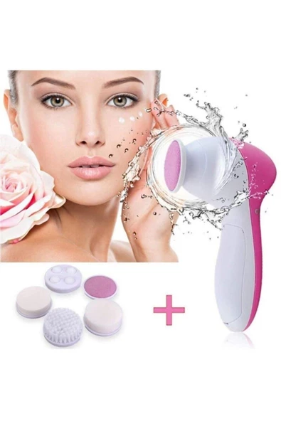 Pazariz Pilli Yüz Cilt Temizleme Cihazı Siyah Nokta Peeling Fırça Seti ürün görseli 1
