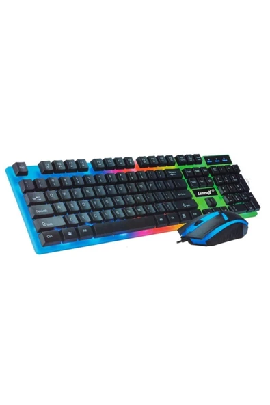 Pazariz Pazarız Lennox Lx-815 Kablolu Gaming Oyuncu Klavye Mouse Set ürün görseli 1