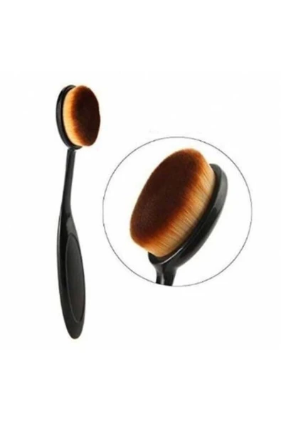 Pazariz Çok Amaçlı Fiber Oval Makyaj Fırçası- Orta Boy - Kaşık Fırça(kod-asu 328g) ürün görseli 1