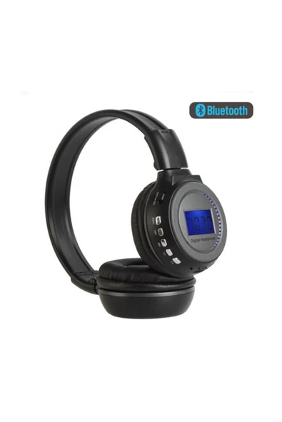 Pazariz Bs-n65 Kulaklık Lcd Ekran Ile Tf Mp3 Çalar Kablosuz Kulaklık ürün görseli 1
