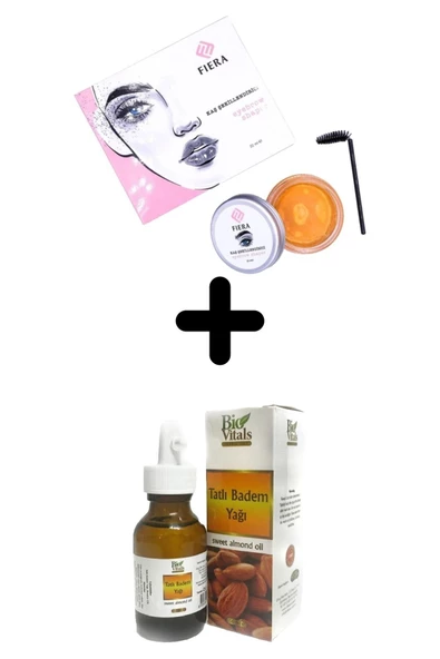 Pazariz Fiera Kaş Şekillendirici Jel ve Tatlı Badem Yağı 50ml ürün görseli 1