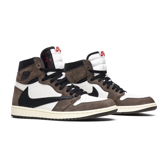 Air Jordan 1 High OG x Travis Scott Mocha - Resim 3