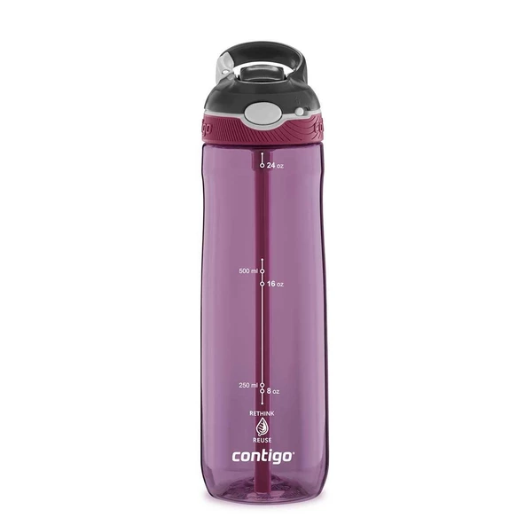 Contigo Ashland Tren Tek El Bas İç Kapaklı Su Matarası 720ml 2191382 - Mor ürün görseli 1
