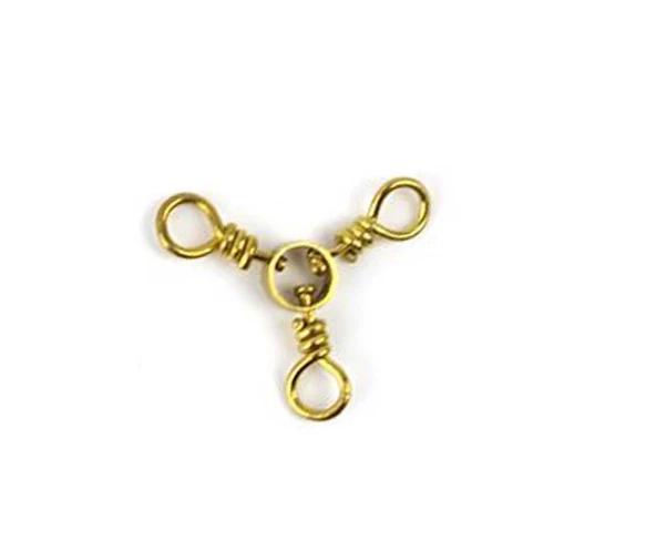 Brass 3-Way Swivels No:6 3 Lü Fırdöndü 12 Li Pkt ürün görseli 1