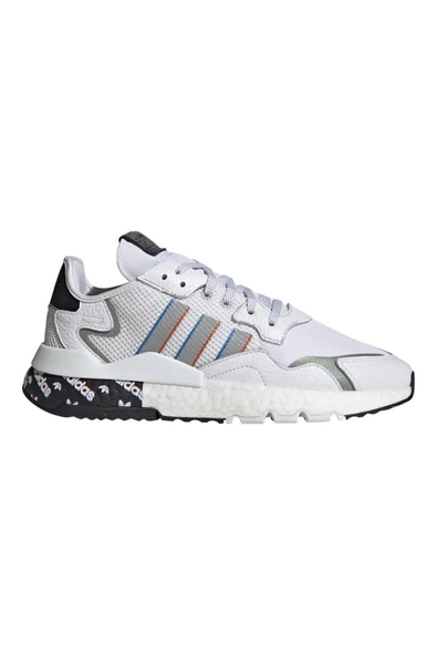 adidas Nite Jogger Erkek Spor Ayakkabı Beyaz Mavi ürün görseli 1