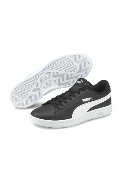 Puma SMASH V2 L Siyah BEYAZ Unisex Deri Sneaker 100323982 ürün görseli 1