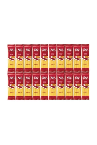 Filiz Spagetti / Çubuk Makarna 500 Gr X 20 Adet (1 Koli) ürün görseli 1