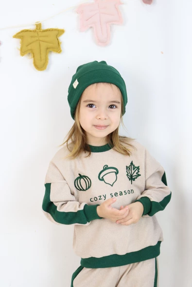 Cozy Nakış Baskılı 3lü Takım - Resim 12