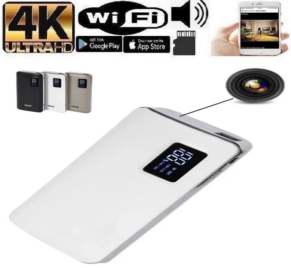 kamera online 4k Wifi Powerbank Gizli Video Kamera Uzaktan Izleme Kayıt ürün görseli 1