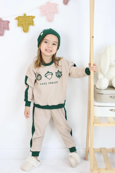 Cozy Nakış Baskılı 3lü Takım - Resim 11