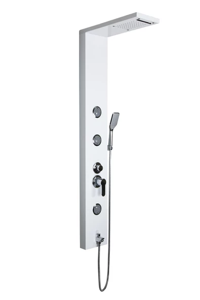 Sam Banyo Fırat Beyaz Masajlı Duş Paneli, Duş Kolonu, Robot Duş, Duş Fiskiyesi, Duş ürün görseli 1