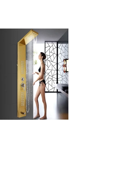 Sam Banyo Niagara Gold Duş Paneli, Dikey Duş Paneli ,Duş Kolonu, Robot Duş, Duş, Dikey Jakuzi ürün görseli 1