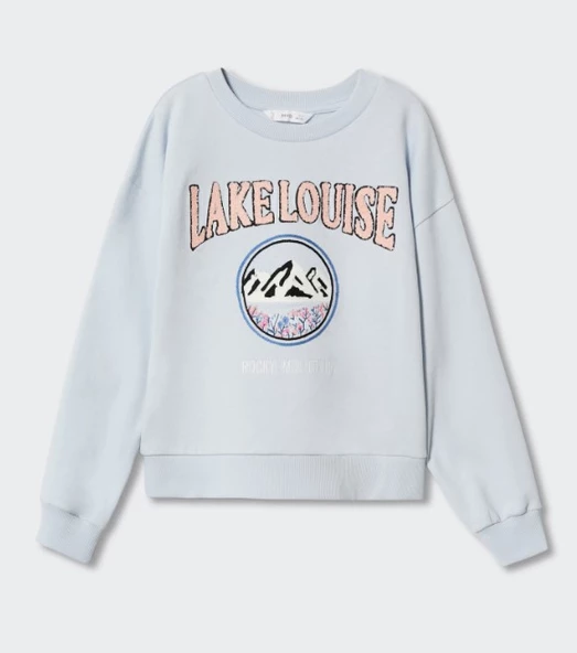 Mango Doku desenli sweatshirt ürün görseli 1