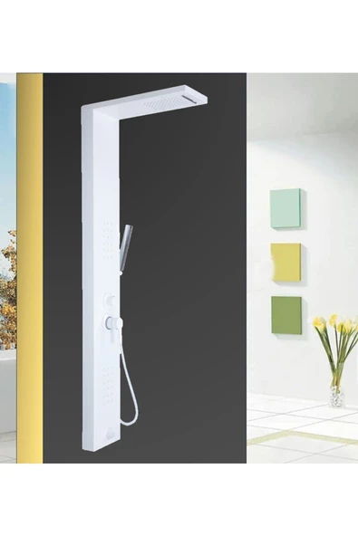 Sam Banyo Niagara White Style Duş Paneli Anti Finger, Masajlı Duş Seti, Dikey Jakuzi, Robot Duş(El İzi Kalmaz) ürün görseli 1