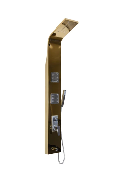 Sam Banyo Camel Gold Duş Paneli ,paslanmaz gold dikey duş, Masajlı Duş ürün görseli 1