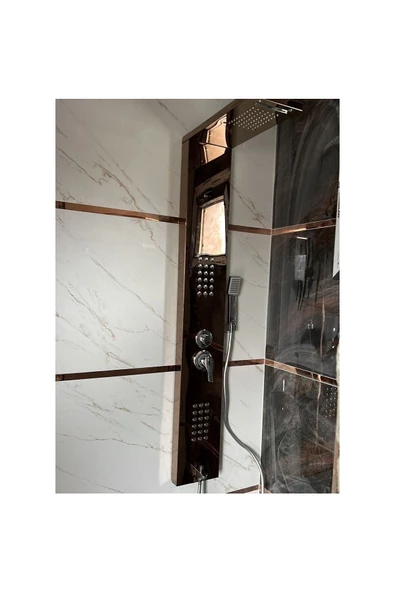 Sam Banyo Niagara Bronz Masajlı Duş Paneli, Bronz Robot Duş,Bronze Duş Kolonu, Duş, Duş Fiskiyesi ürün görseli 1