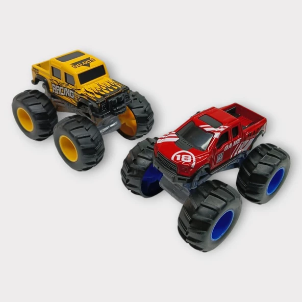 Mini Off-Road Araçlar 2'li - Sarı Kırmızı ürün görseli 1