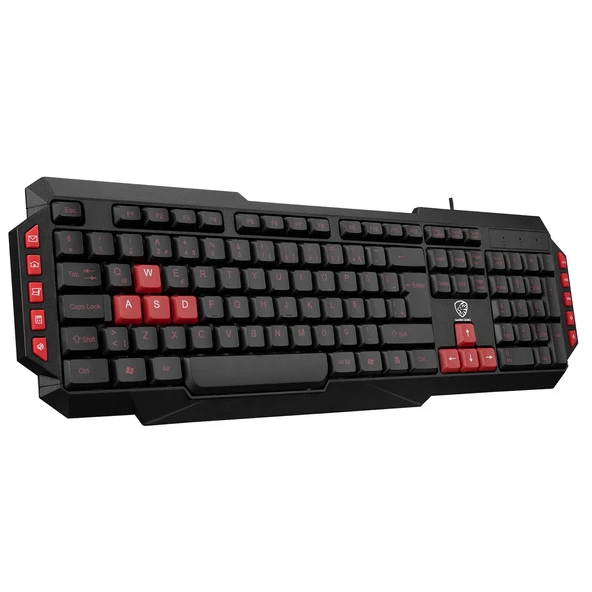 Hytech Hyk- 46 Gamy Combo Siyah Klavye Mouse Set - Resim 5
