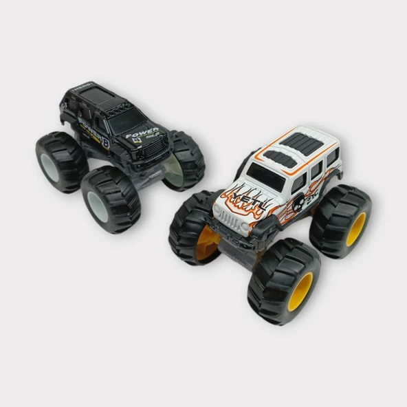 Mini Off-Road Araçlar 2'li - Siyah Beyaz ürün görseli 1