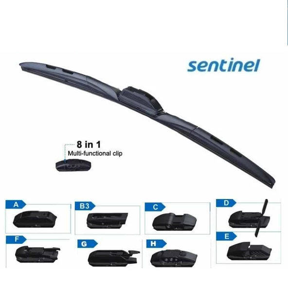 Sentinel Hybrid Silecek 8 Aparatlı 410mm ürün görseli 1
