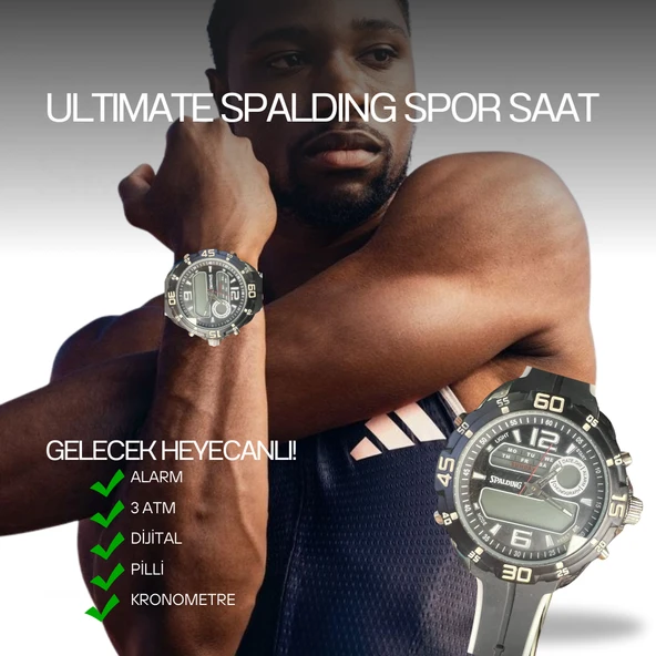 SPALDING SP-51 DİJİTAL SPOR SAAT ürün görseli 1