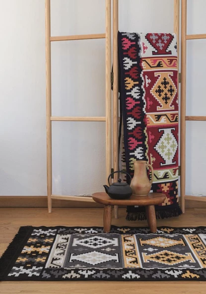 Bigghome SA1590A Çift Taraflı Kilim 80*150 cm ürün görseli 1