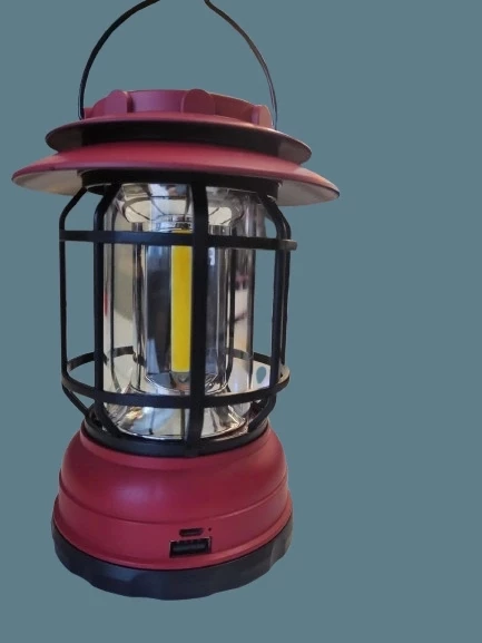 MUTLUSAN Nostalji Solarlı Kamp Feneri 5W Solar+Micro USB Şarjlı ürün görseli 1