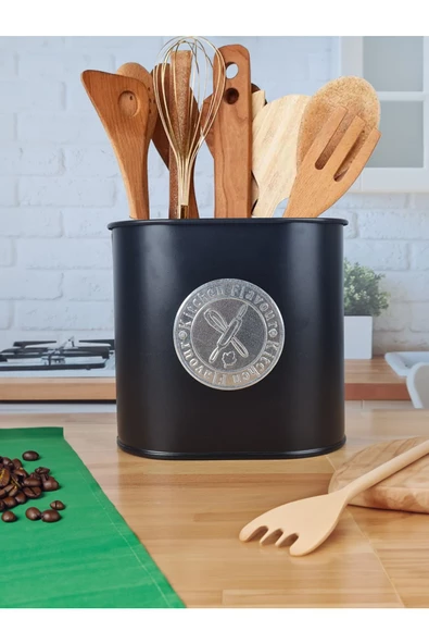 Metal Baton Çok Amaçlı Mutfak ve Banyo Organizeri Saklama Kabı (Kitchen Flavour Plakalı) ürün görseli 1
