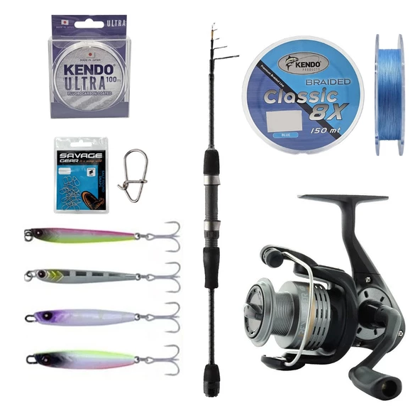YekOutdoor Profesyonel LRF Olta Seti Okuma 210cm 1-8 gr Lrf Kamışı&Okuma Revenger RV-25 FD Olta Makinesi ürün görseli 1